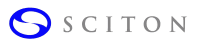 Sciton logo in blue and silver colors.